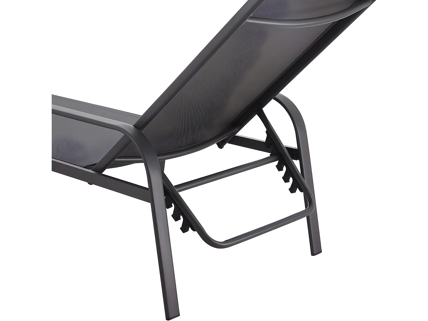 Lot de 2 Bains de soleil en métal "Farniente"- Gris