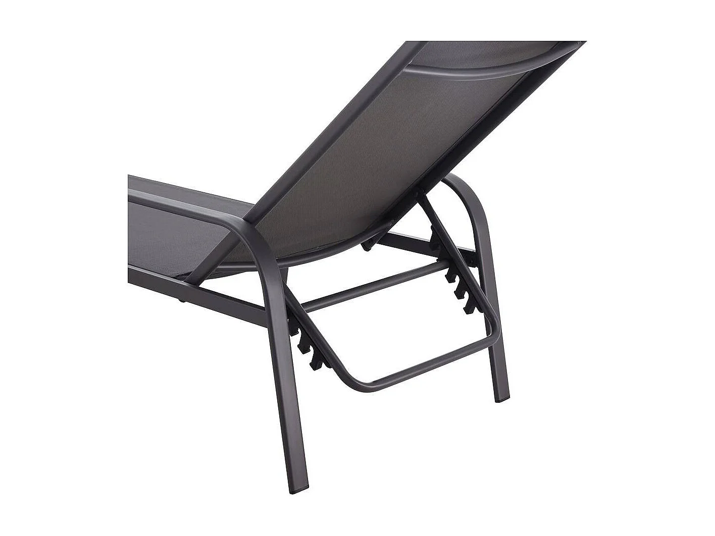 Juego de 2 tumbonas de metal "Farniente" - Gris