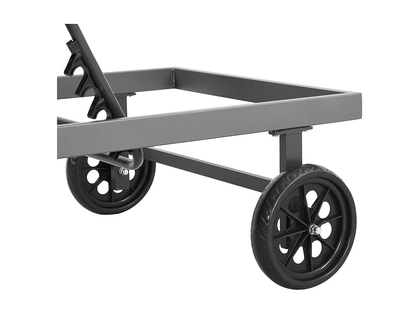 Tumbona de textileno - Metalisado y aluminio - "Bella" - Phoenix - Negro