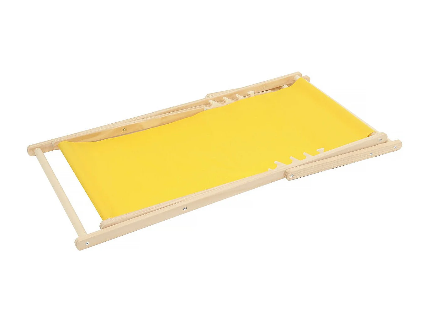 Set di 2 sedie a sdraio in legno "Chilean" - 107 x 56.5 x 81 cm - Giallo