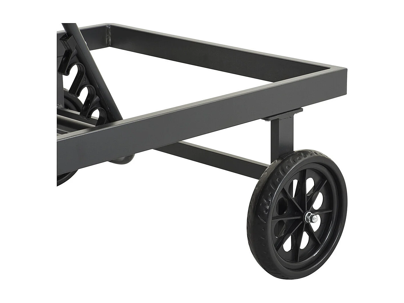 Bain de soleil textilène matelassé et aluminium "Bella" - Phoenix - Gris foncé