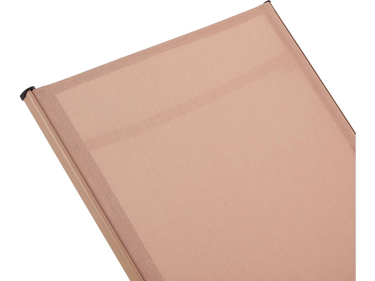 2er-Set Sonnenliegen aus Metall "Farniente - Braun