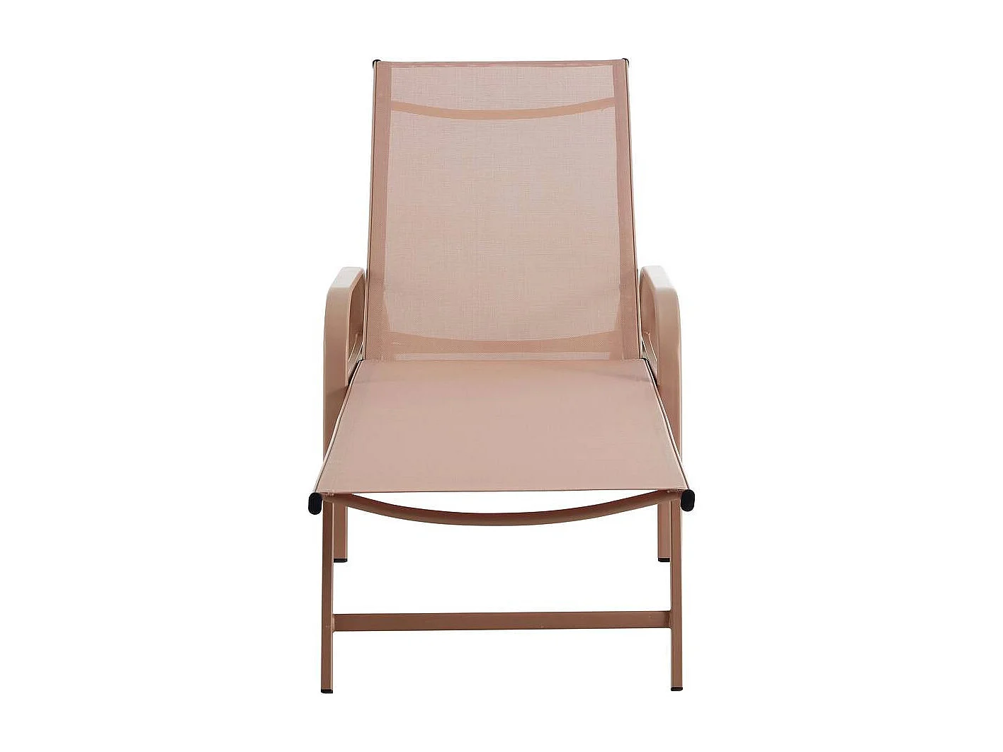 2er-Set Sonnenliegen aus Metall "Farniente - Braun