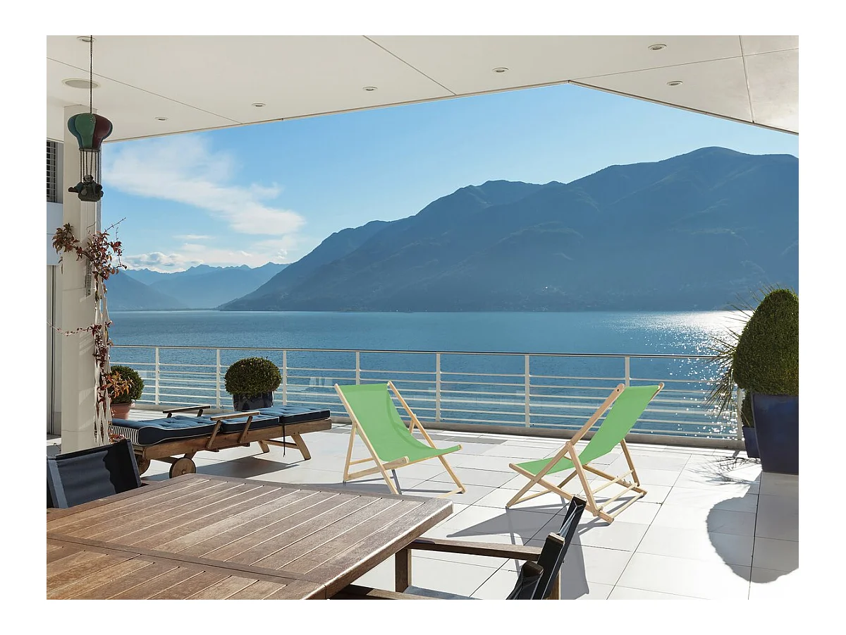 Lot de 2 transats en bois "Chilienne" - 107 x 56.5 x 81 cm - Vert