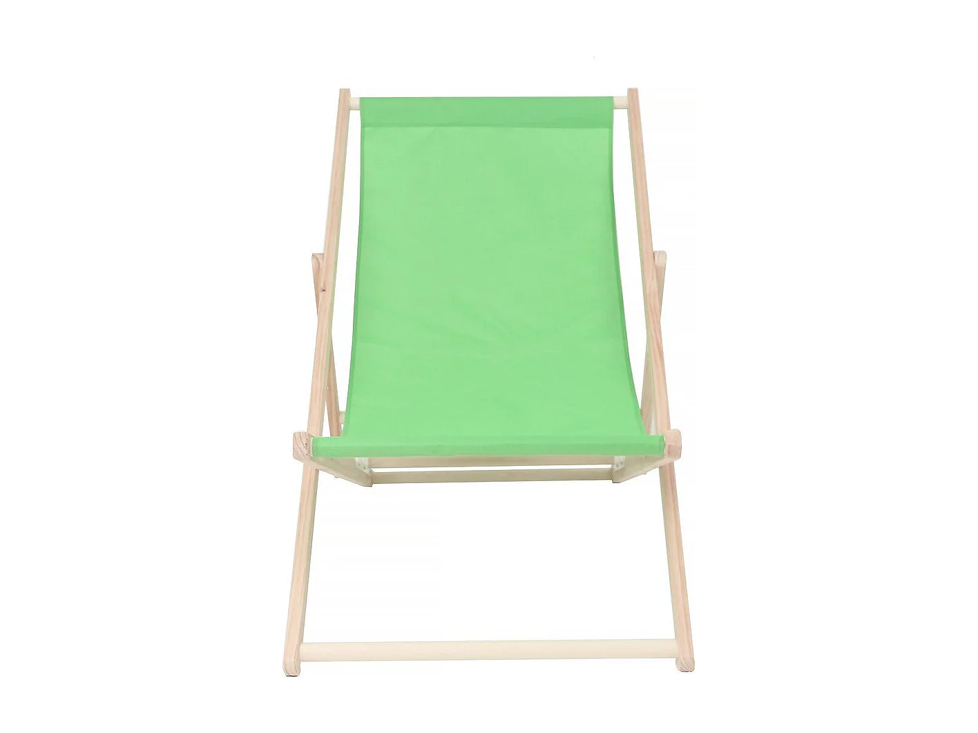 Lot de 2 transats en bois "Chilienne" - 107 x 56.5 x 81 cm - Vert