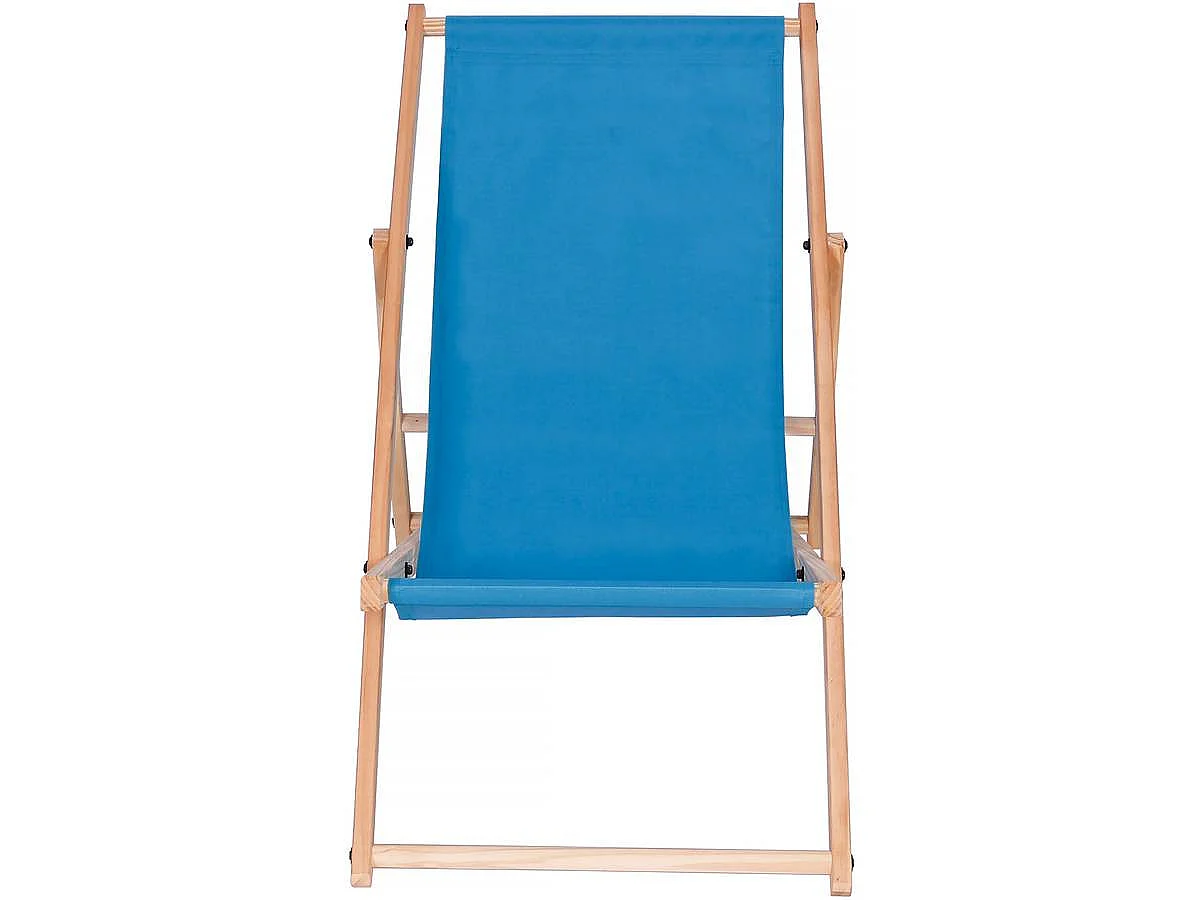 Conjunto de 2 espreguiçadeiras de madeira "Chilienne" - 107 x 56,5 x 81 cm - Verde