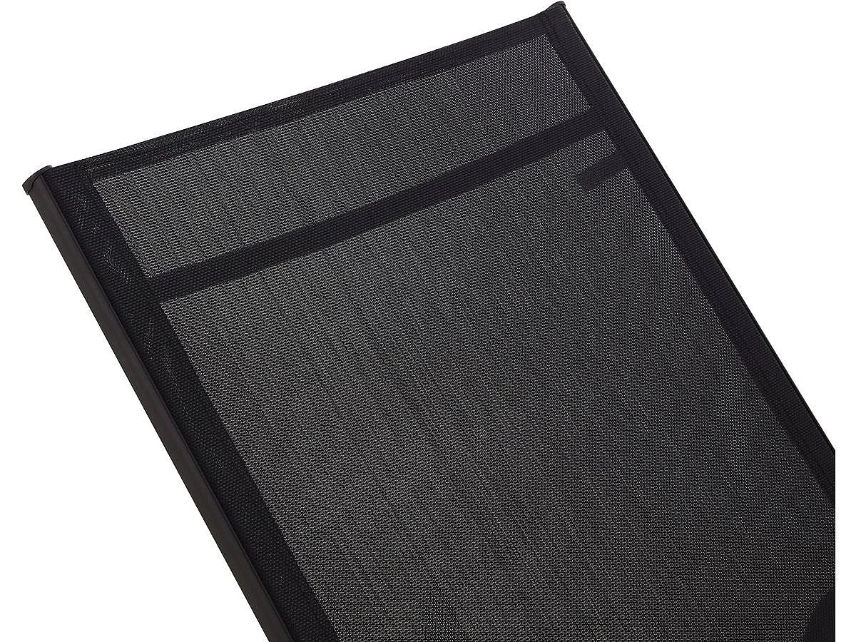 Lot de 2 Bains de soleil en métal "Farniente" - Noir