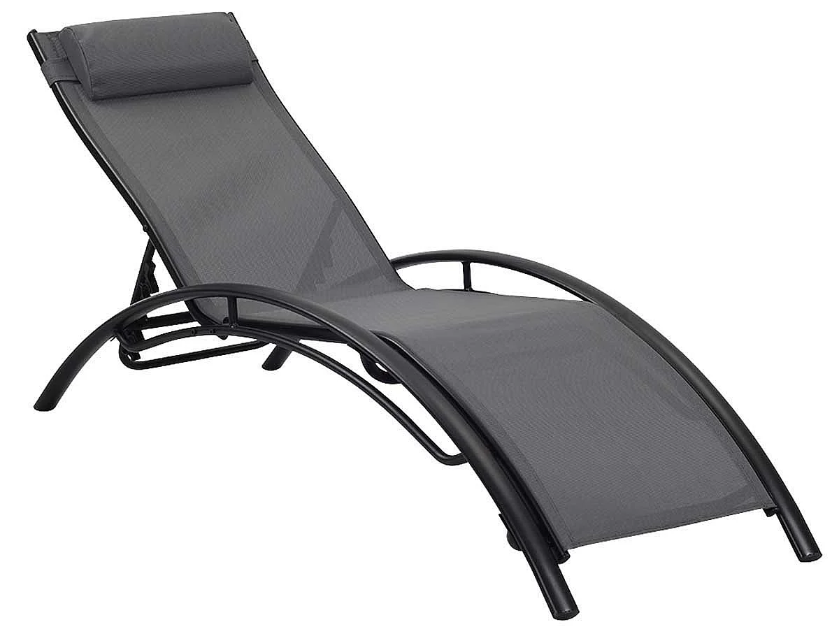 Set van 2 aluminium ligbedden "Beauty" voor een trendy en comfortabele tuin