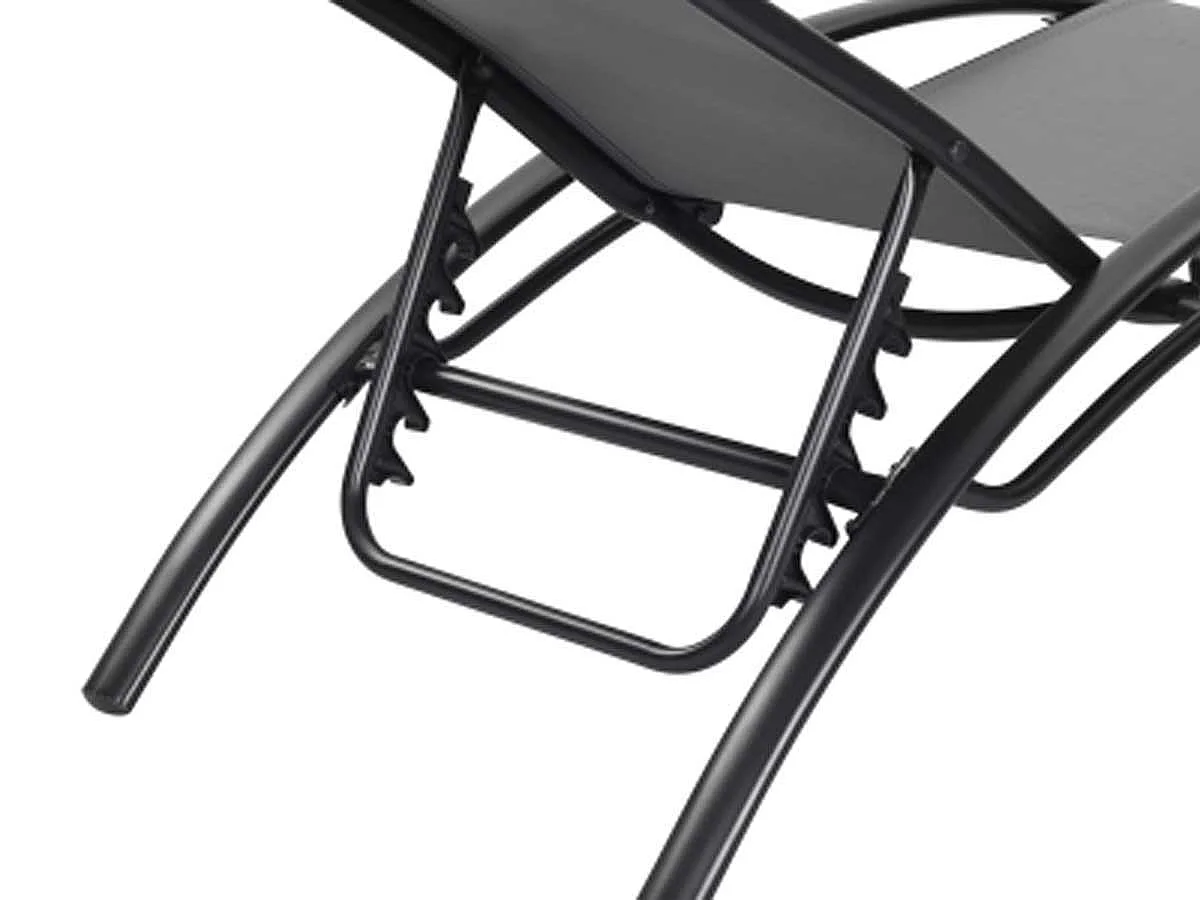 Set van 2 aluminium ligbedden "Beauty" voor een trendy en comfortabele tuin