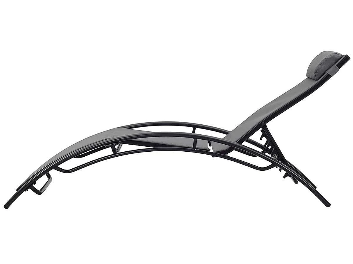 Set van 2 aluminium ligbedden "Beauty" voor een trendy en comfortabele tuin