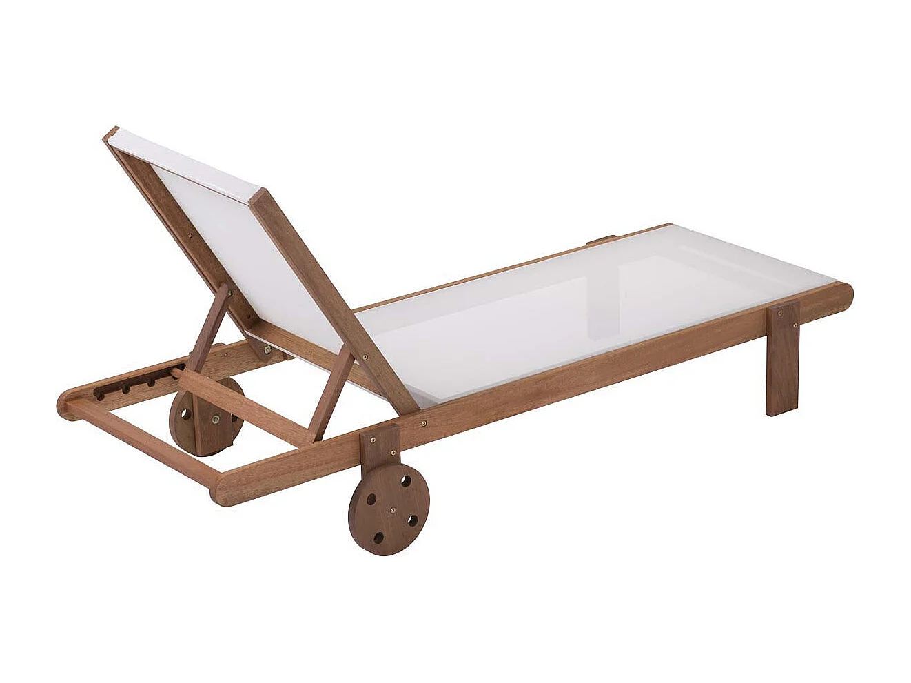 Bain de soleil en bois exotique "Saïgon" - Maple - Ecru - Lot de 4