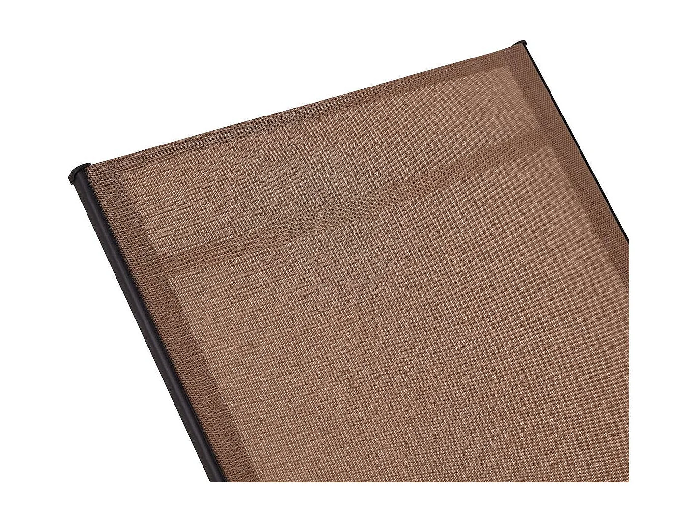 Lot de 2 Bains de soleil en métal avec accoudoirs "Farniente" - Taupe