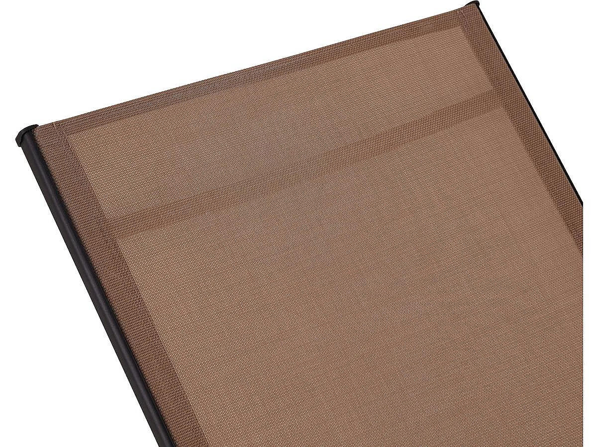 Conjunto de 2 espreguiçadeiras metálicas "Farniente" - Taupe
