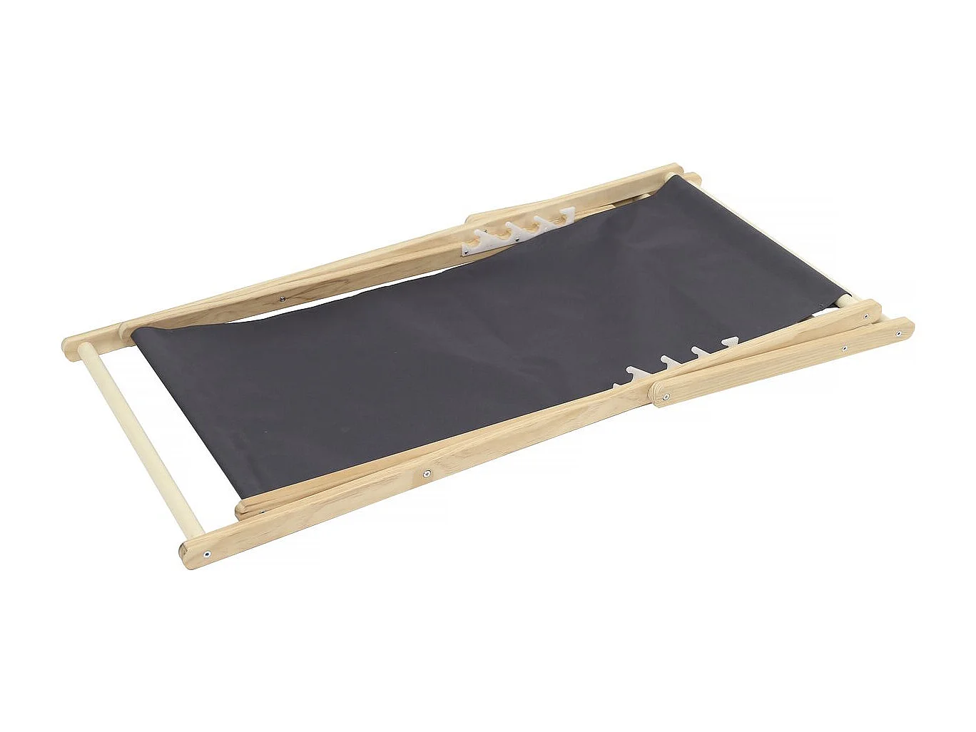 Lot de 2 transats en bois "Chilienne" - 107 x 56.5 x 81 cm - Gris