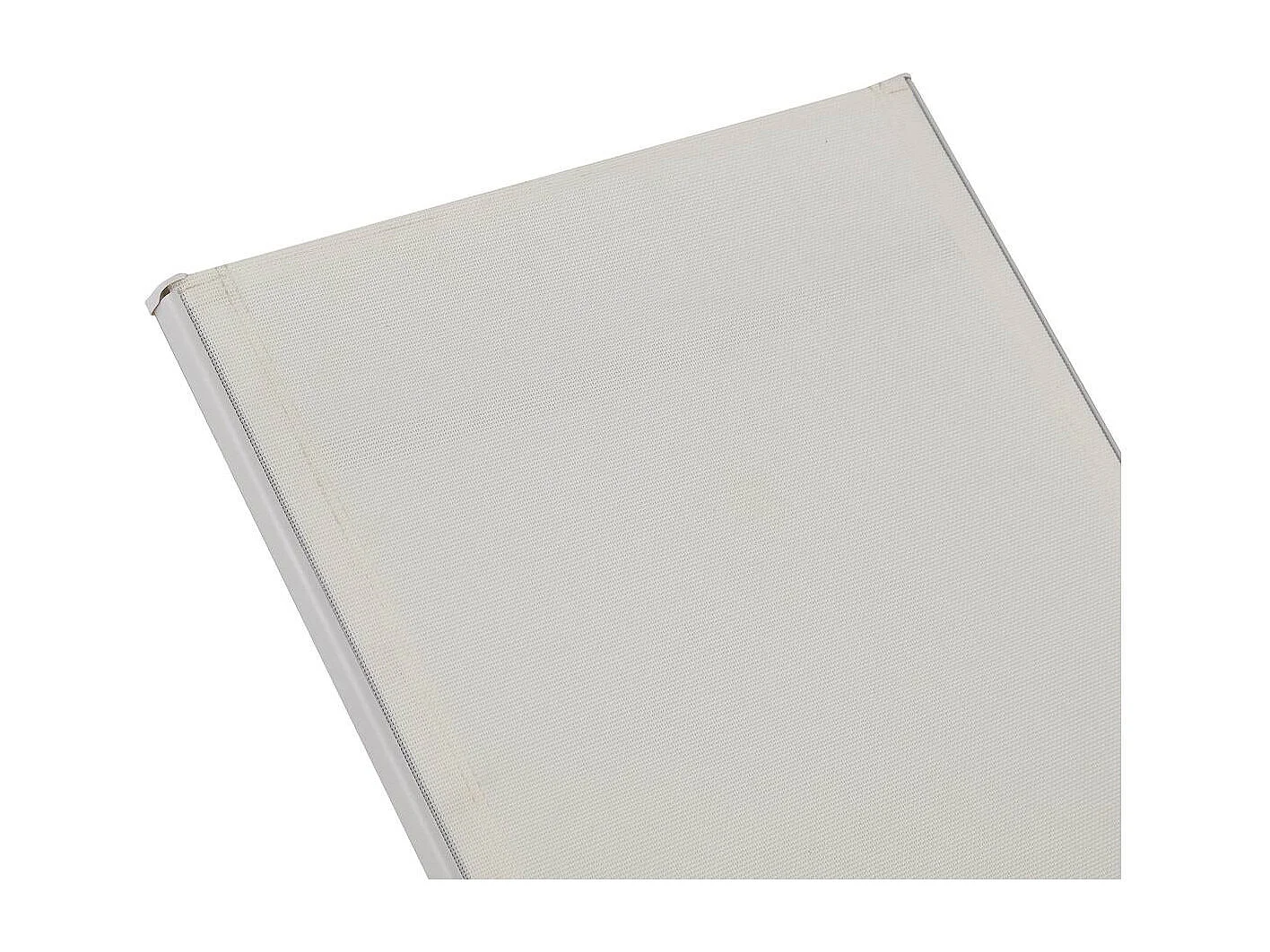 Lot de 2 Bains de soleil en métal avec accoudoirs "Farniente" - Blanc