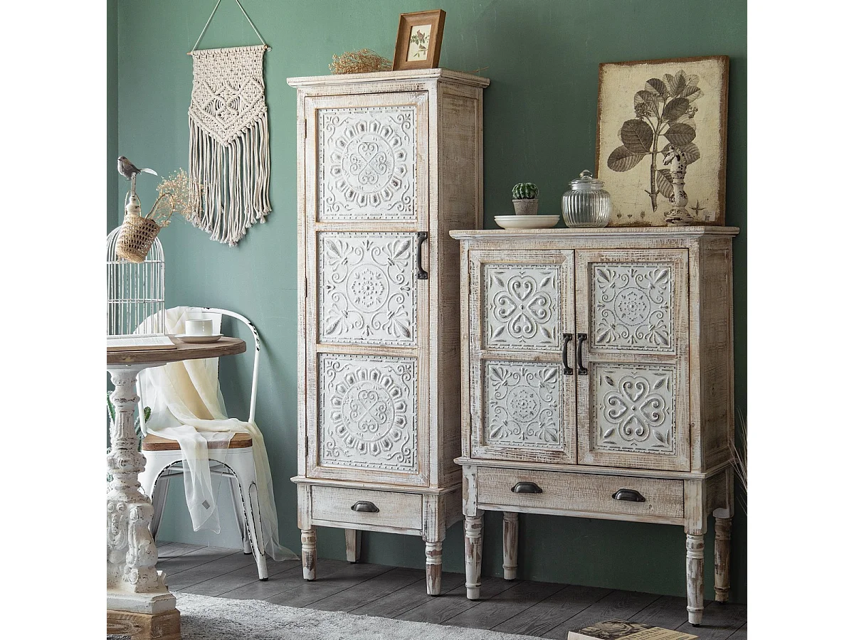 OSCAR - Rangement en sapin patiné