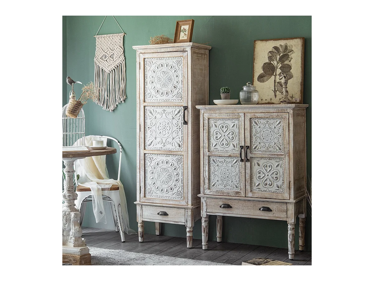 OSCAR - Rangement en sapin patiné