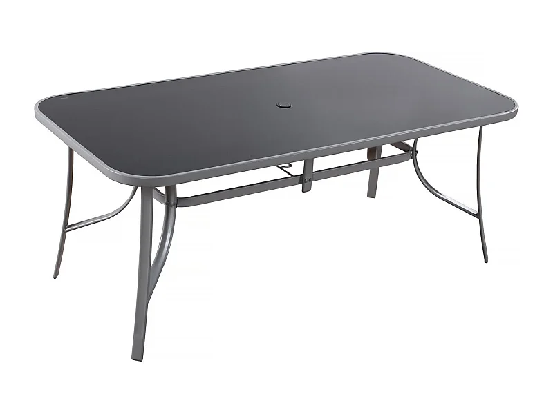 Table de jardin "Cordoba" - Phoenix - 8 places - Argenté