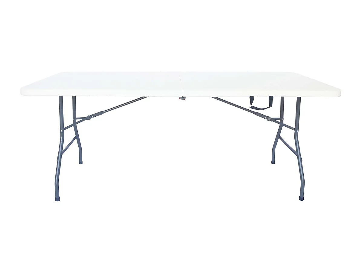 Table de jardin pliante "Foldy" - 180 x 74 x 74 cm - Blanc