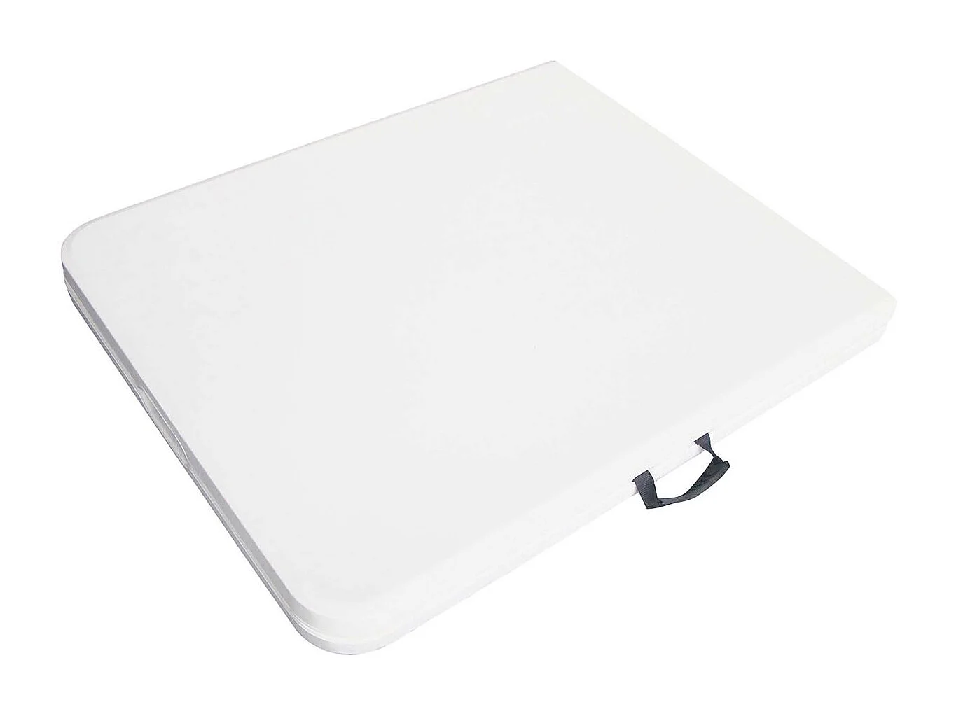 Table de jardin pliante en métal "Foldy" - 181 x 74 x 74 cm - Blanc