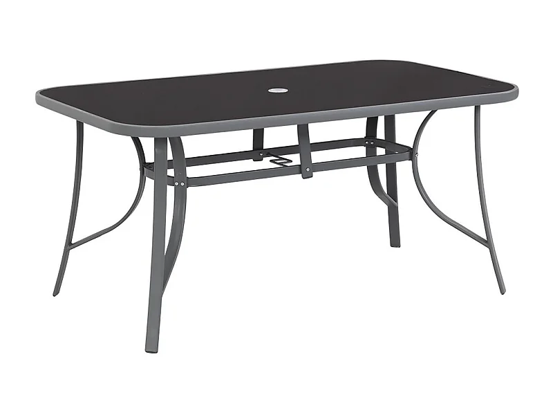 Table de jardin "Cordoba" - 6 place - Argenté