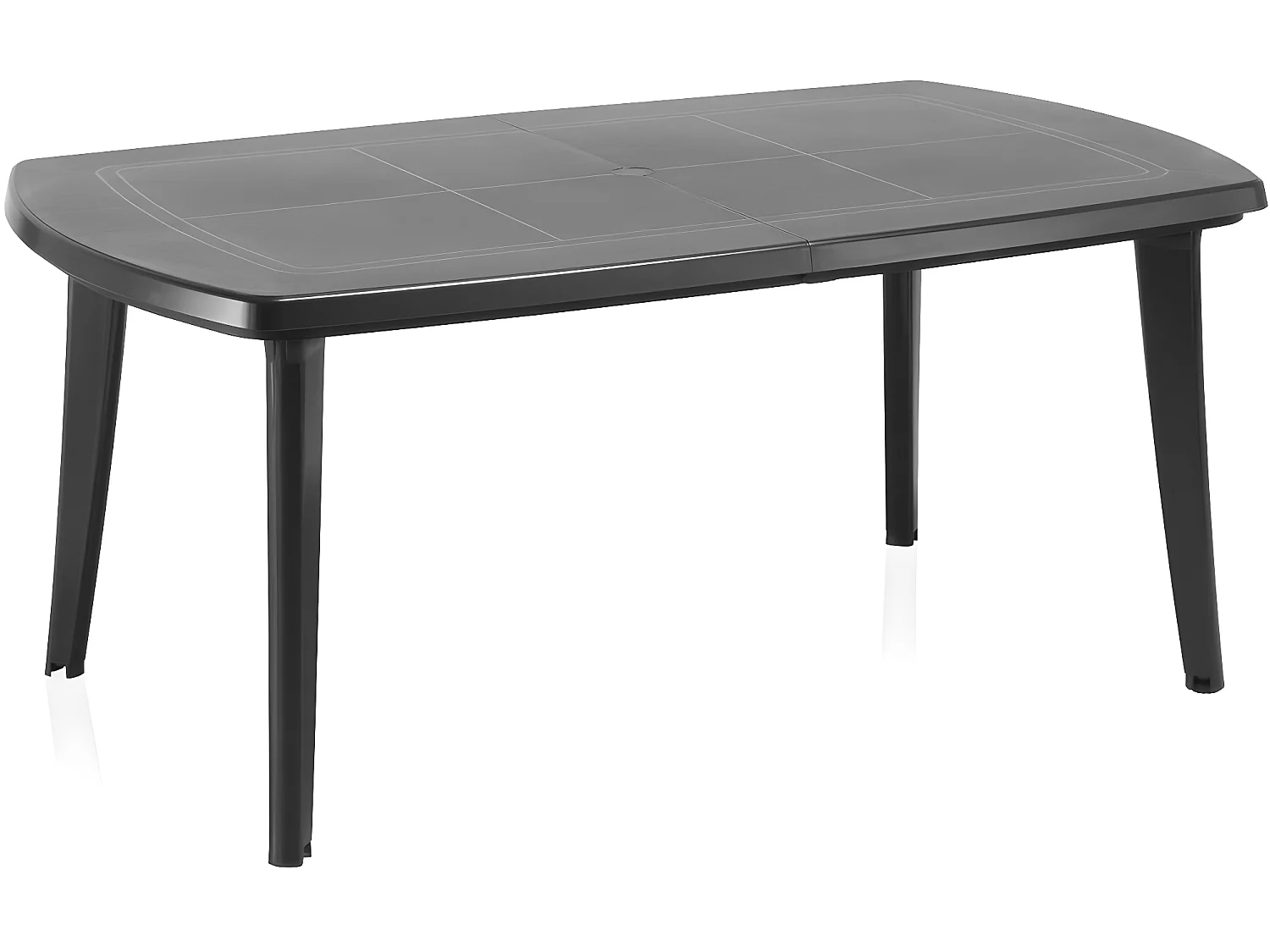 Table de jardin extensible "Atlantic" - Résine - Max 2.25 m - Anthracite