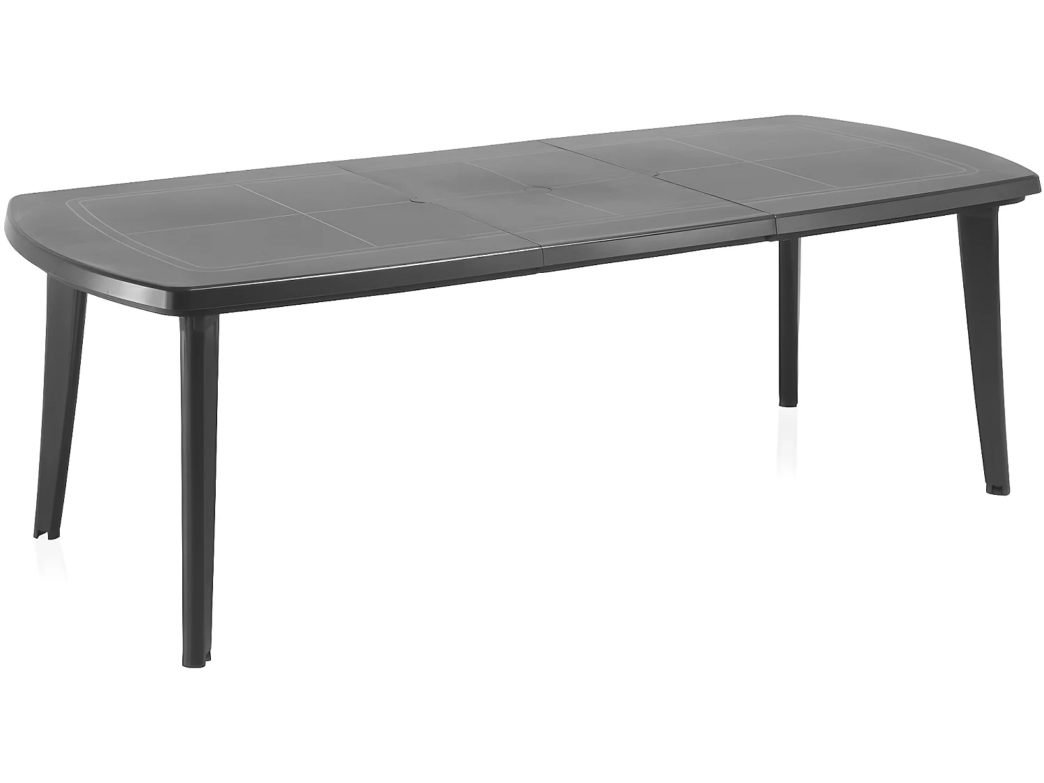 Table de jardin extensible "Atlantic" - Résine - Max 2.25 m - Anthracite