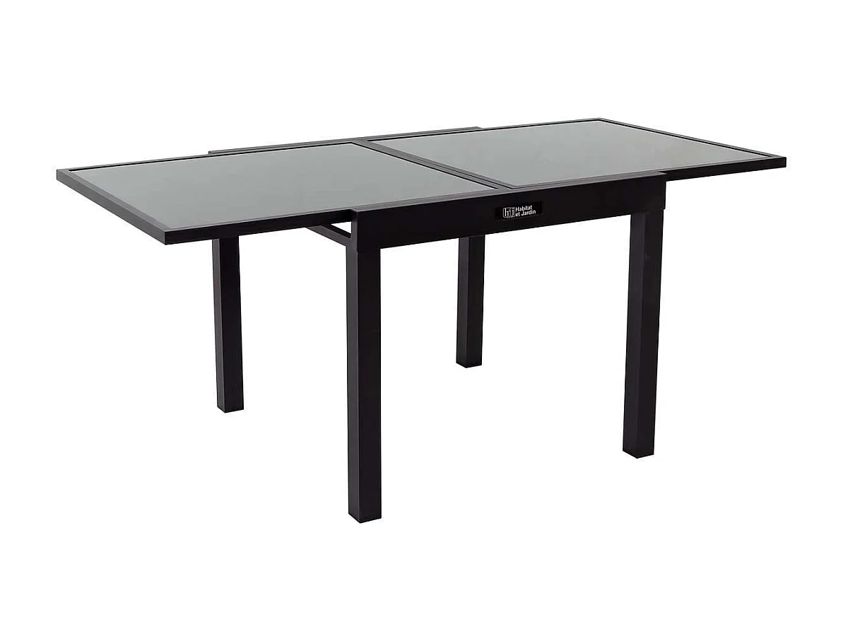 Table de jardin aluminium extensible "Porto 8" - Phoenix - Noir