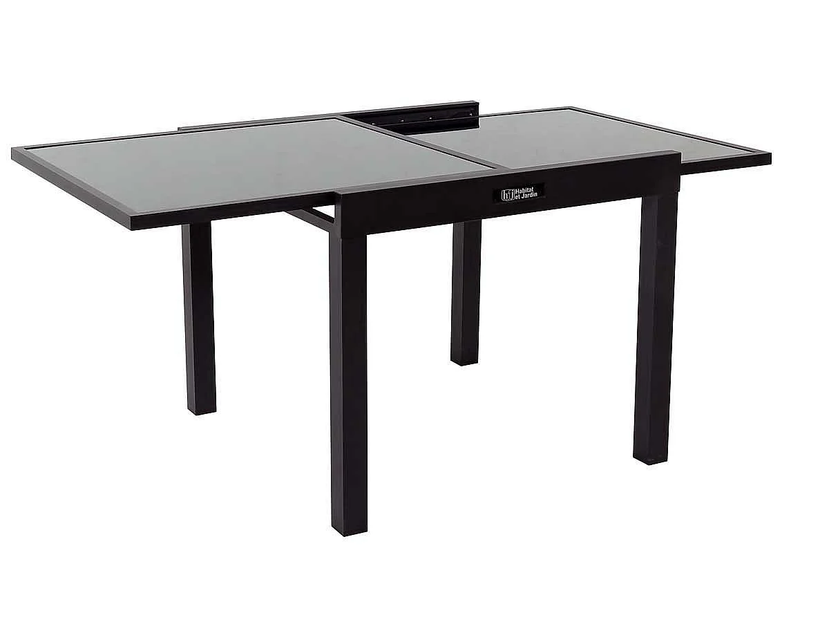 Table de jardin aluminium extensible "Porto 8" - Phoenix - Noir