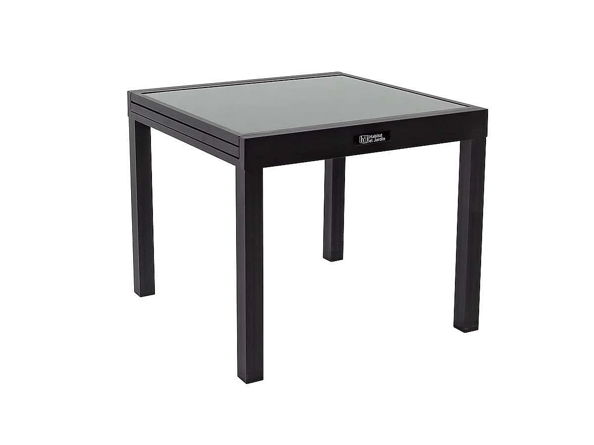 Table de jardin aluminium extensible "Porto 8" - Phoenix - Noir