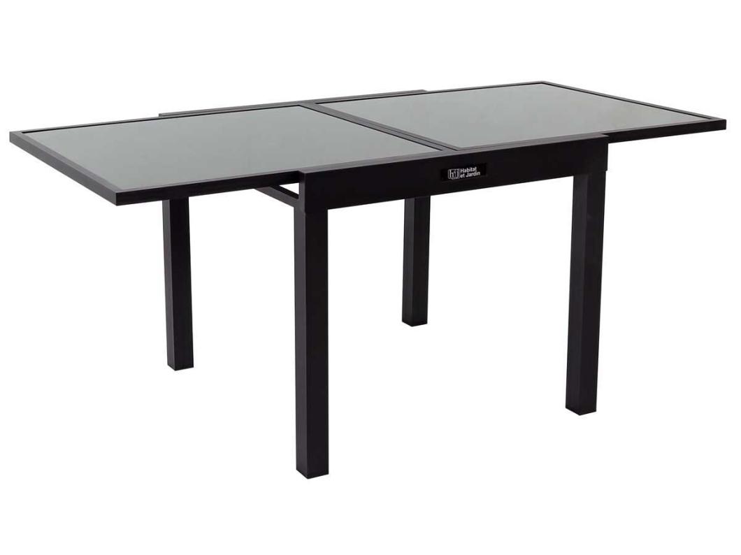 Table de jardin aluminium extensible "Porto 8" - Phoenix - Noir