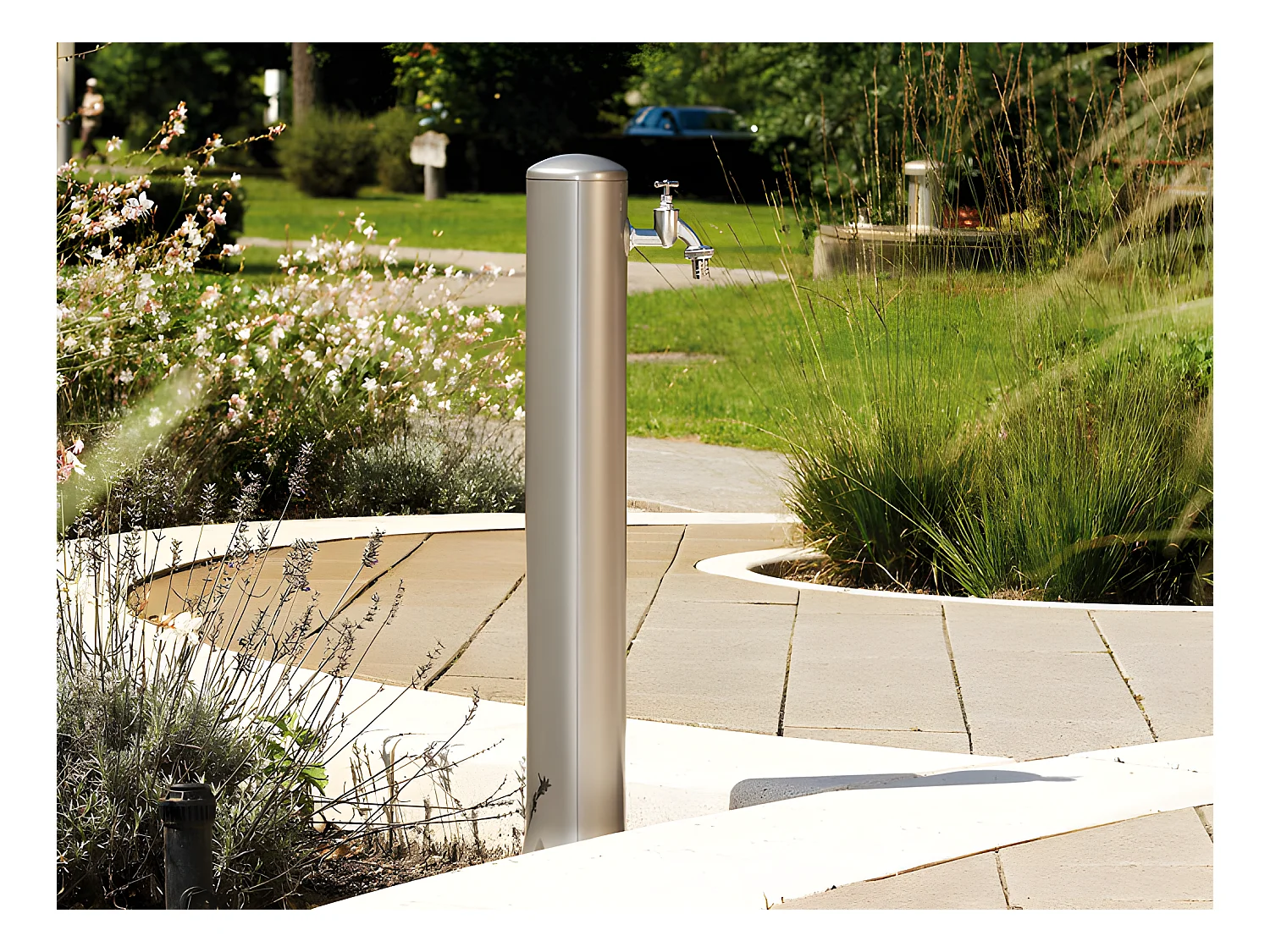 Fontaine à eau  "Rondo" argent