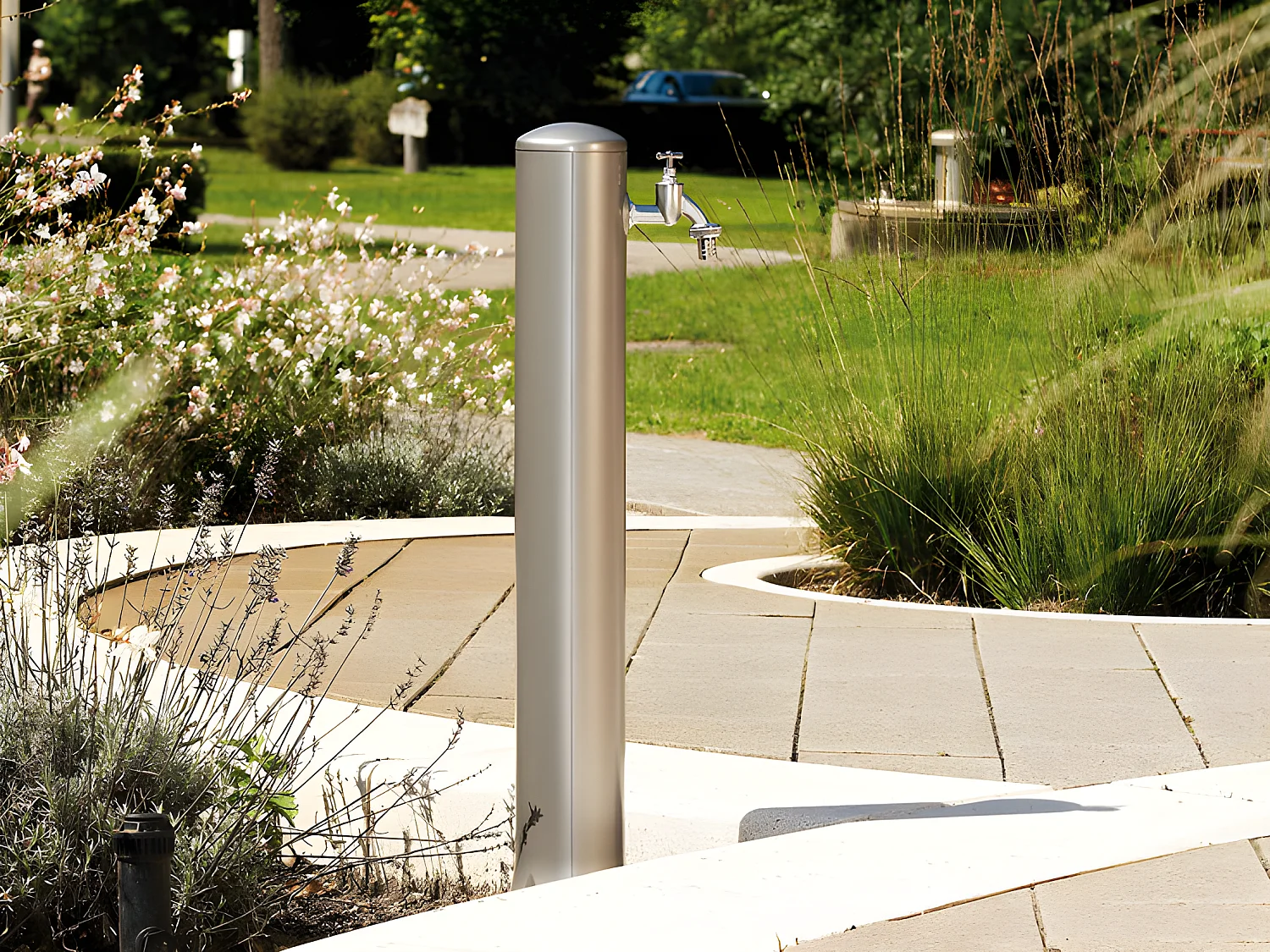 Fontaine à eau  "Rondo" argent