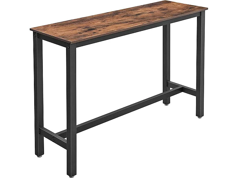 Console "Welcome" - 120 x 40 x 100 cm - Marron rustique/noir