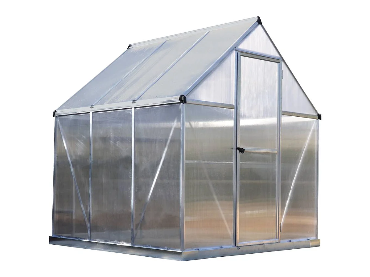 Polycarbonaat kas "Multiline" - 3,4 m² met onbreekbare panelen en ventilatieraam