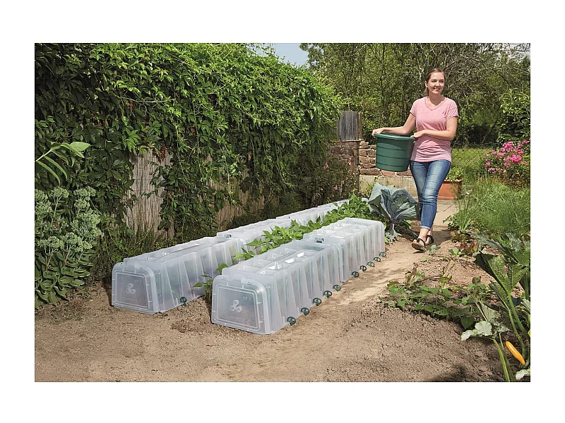 Kit de 3 tunnels de culture "Sunny" - Blanc