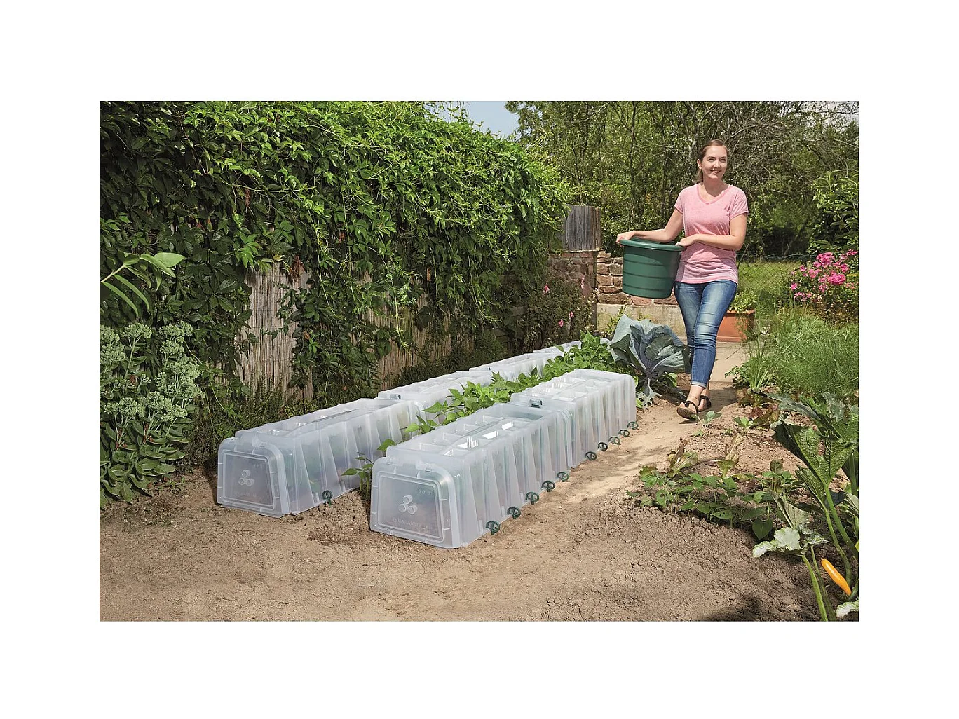 Kit de 3 tunnels de culture "Sunny" - Blanc