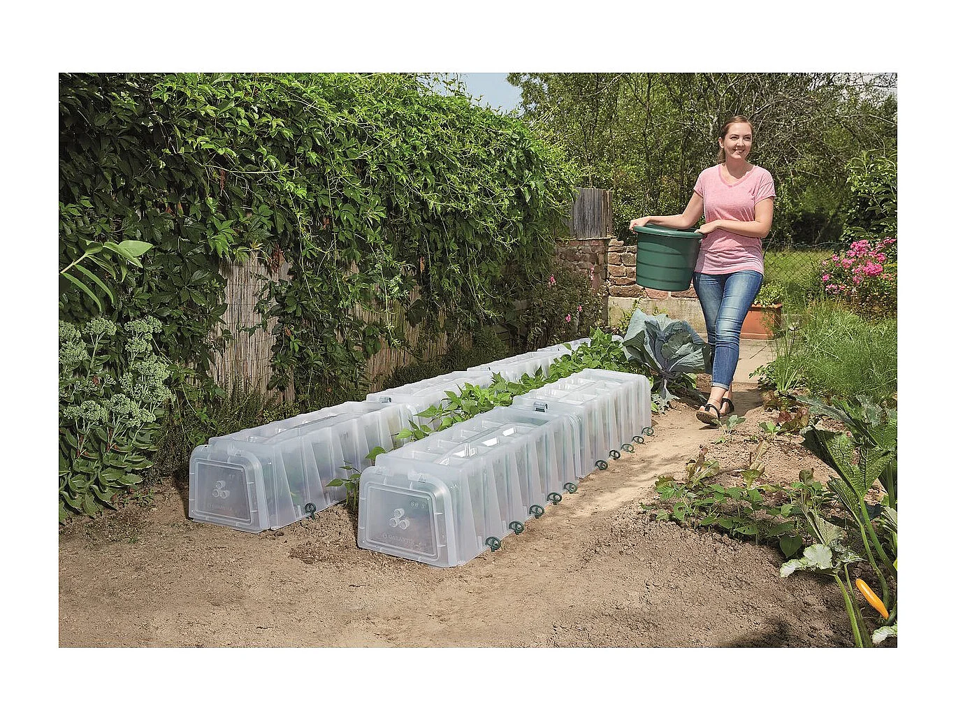 Kit de 3 tunnels de culture "Sunny" - Blanc