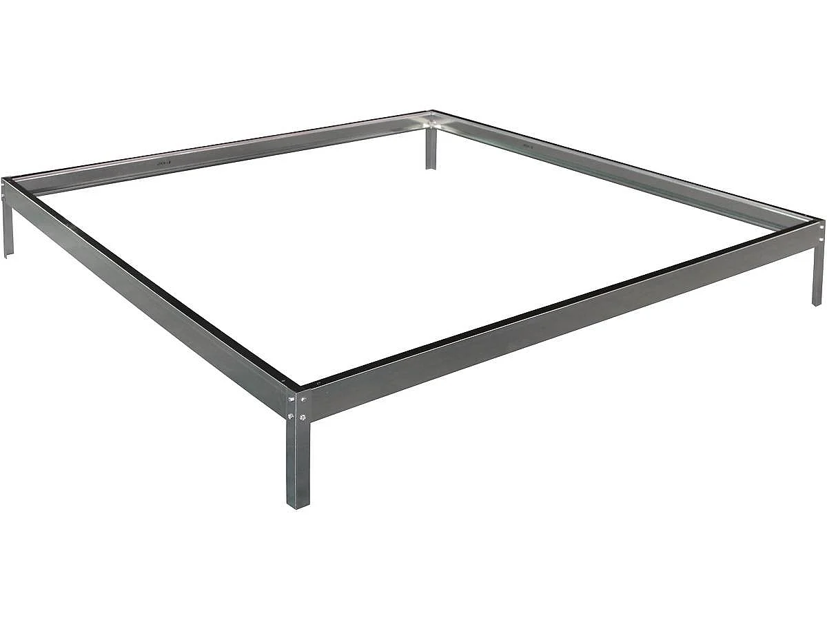 Base para invernadero en policarbonato "Hortensia 3,65m²" color Zinc