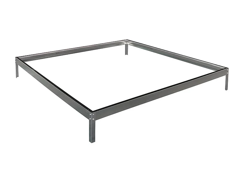 Base para invernadero en policarbonato "Hortensia 3,65m²" color Zinc
