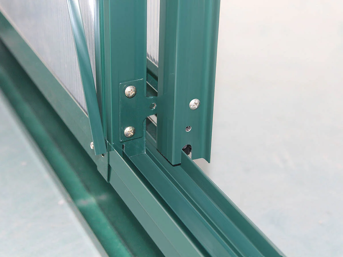 Serra da giardino in policarbonato "Dahlia" Verde Abete 7,67 m² - Isolante, Leggera e Facile da Montare