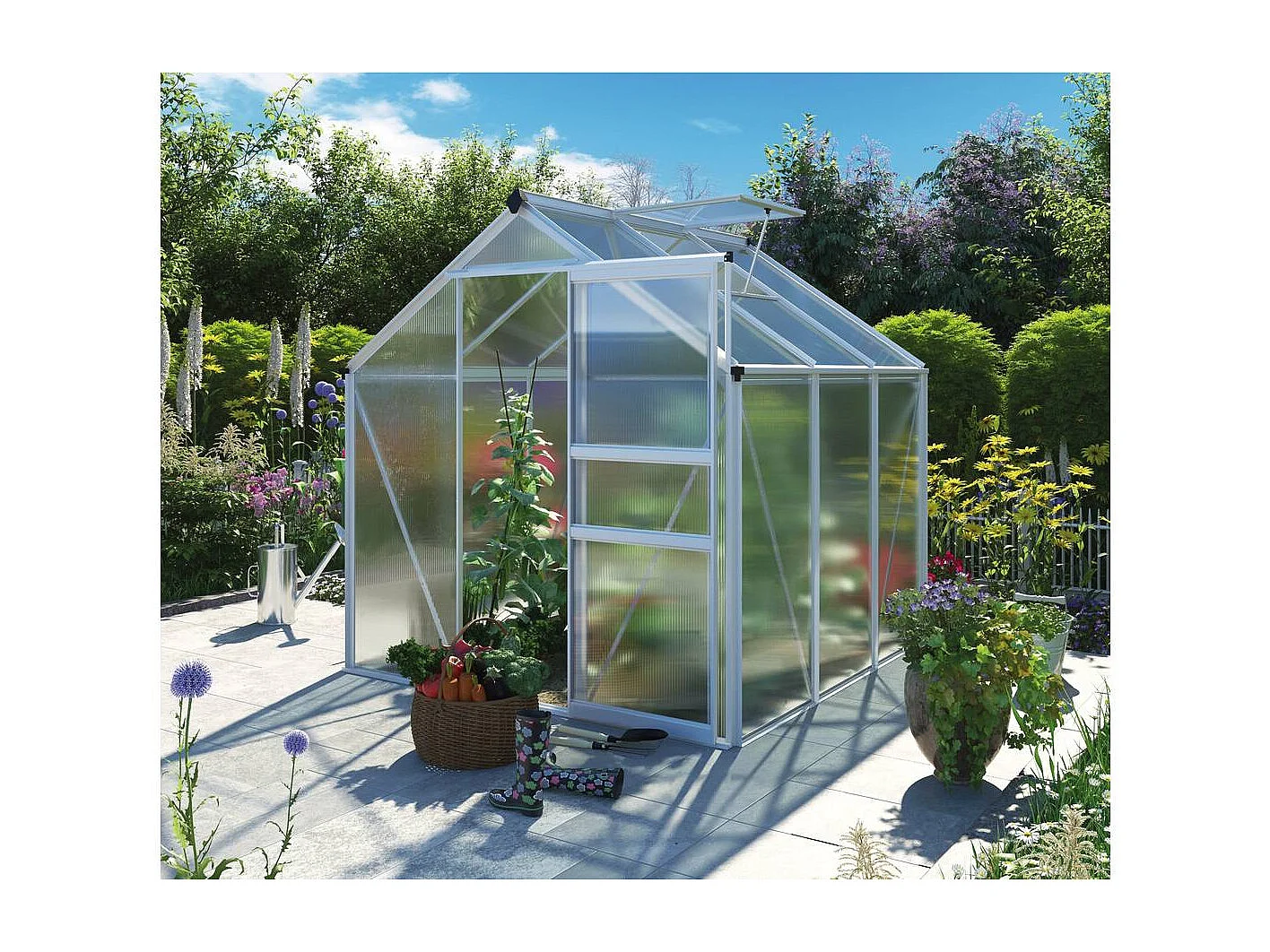 Serre jardin polycarbonate "Hortensia" - 3,65m²