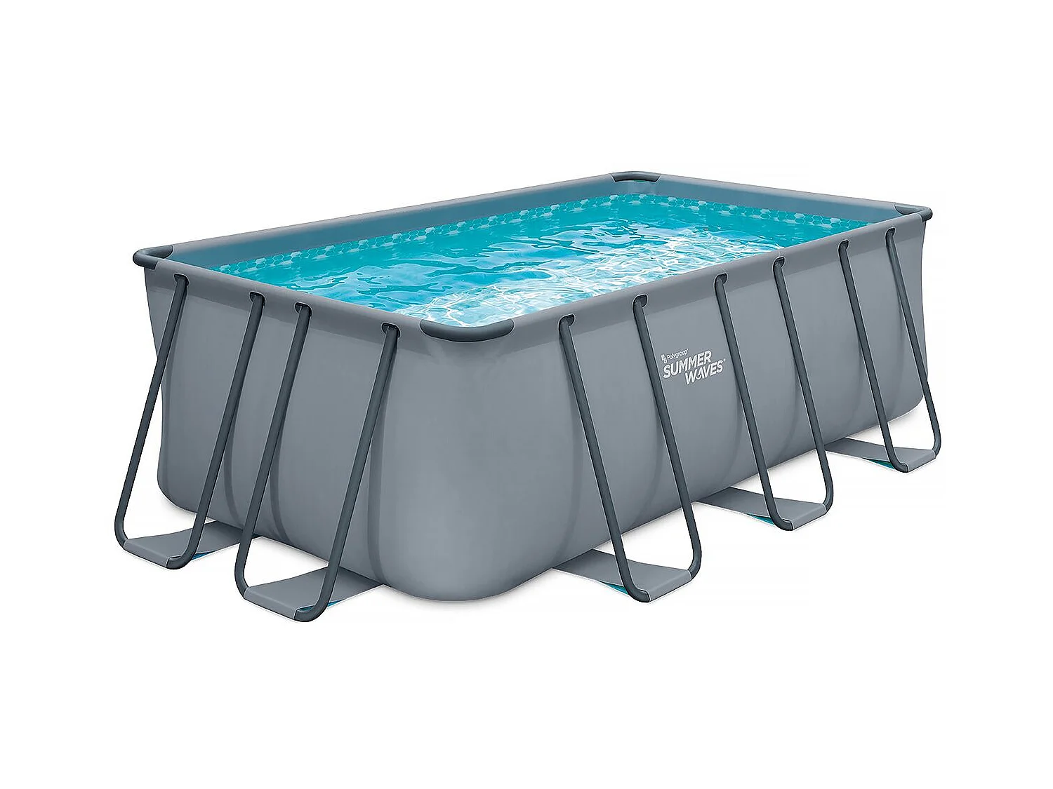 Piscine tubulaire "Ludo 2" - 4,01 x 2,01 x 1,22 m - Sans filtration