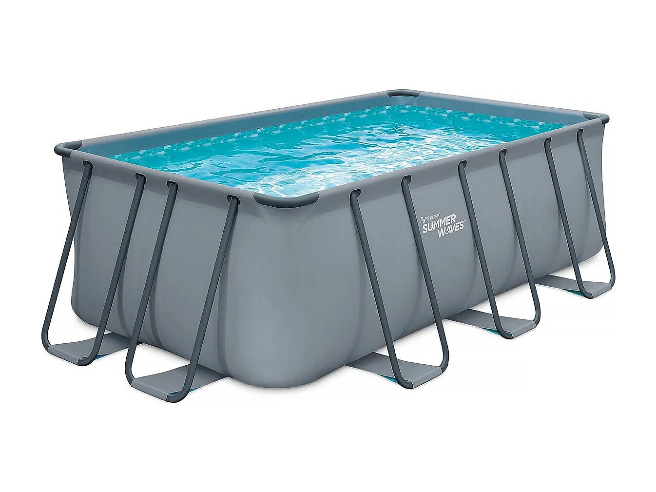 Piscine tubulaire "Ludo 2" - 4,01 x 2,01 x 1,22 m - Filtration 2,3 m3/h