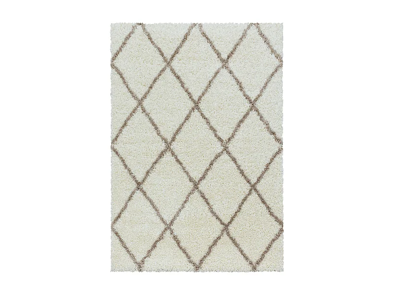 BERBERE - Tapis de style berbère - Ivoire et Beige 240 x 340 cm