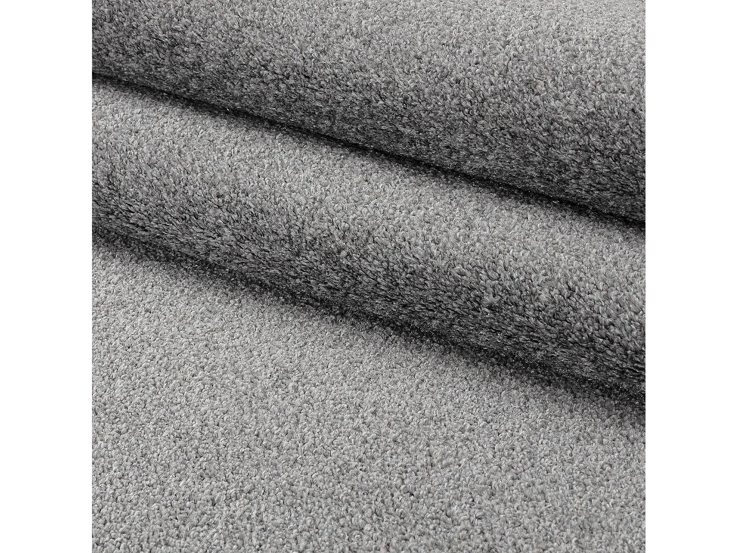 Tapis uni de Salon Chambre Relax Sobre et Epuré - Gris clair 160 x 230 cm
