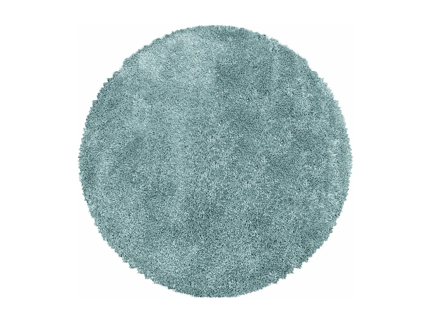 MOELLEUX - Tapis cosy Rond à poils longs - Bleu Pastel 080 x 080 cm
