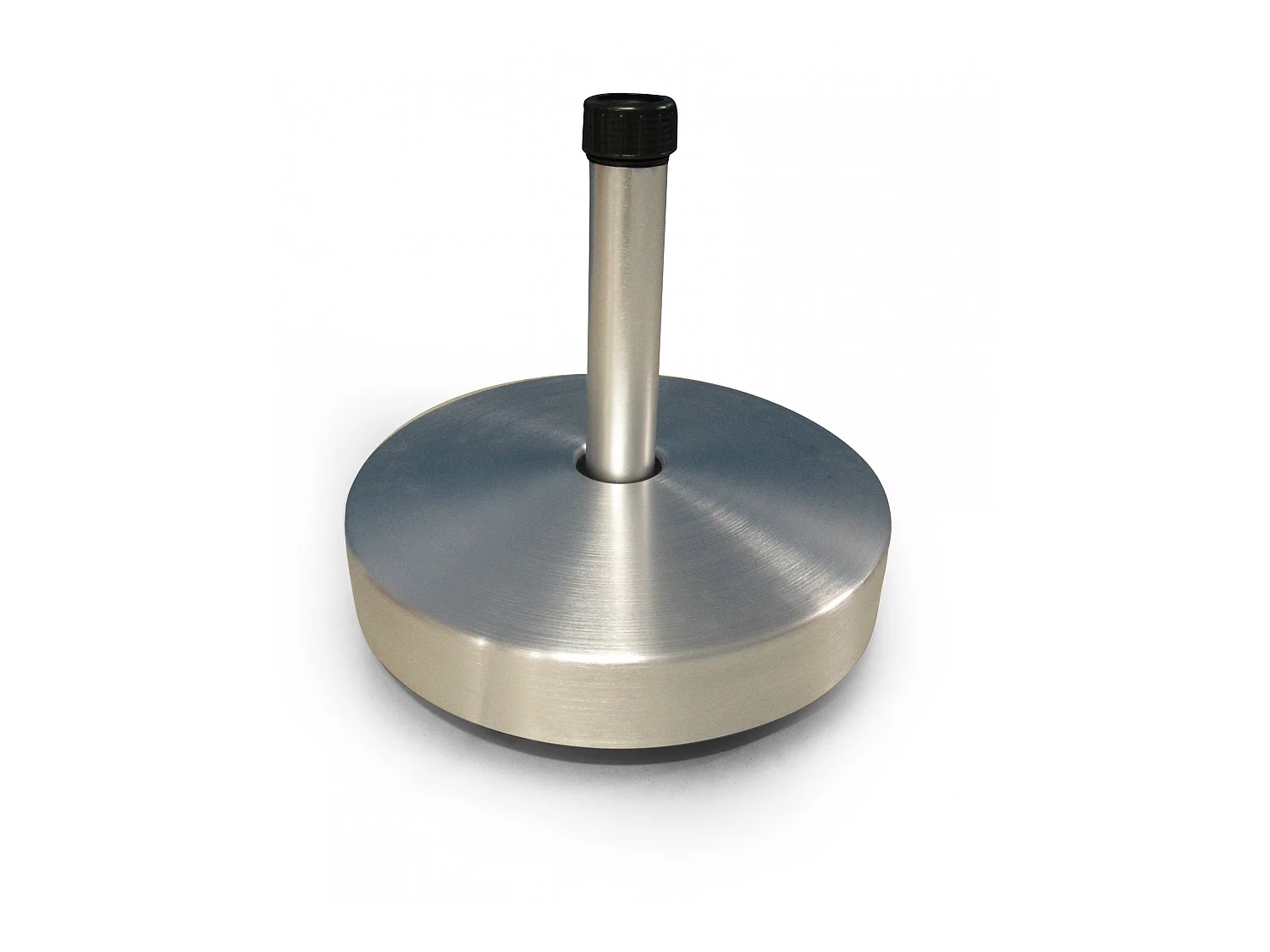 Ronde voet voor parasol, aluminiumkleur, diameter 50 cm, hoogte 41,5 cm
