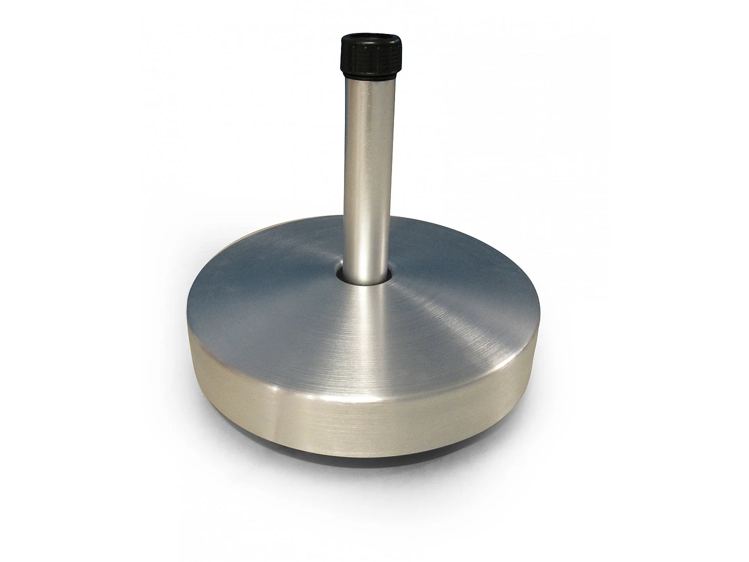 Base redonda para guarda-chuva, cor alumínio, diâmetro 50 cm, altura 41,5 cm