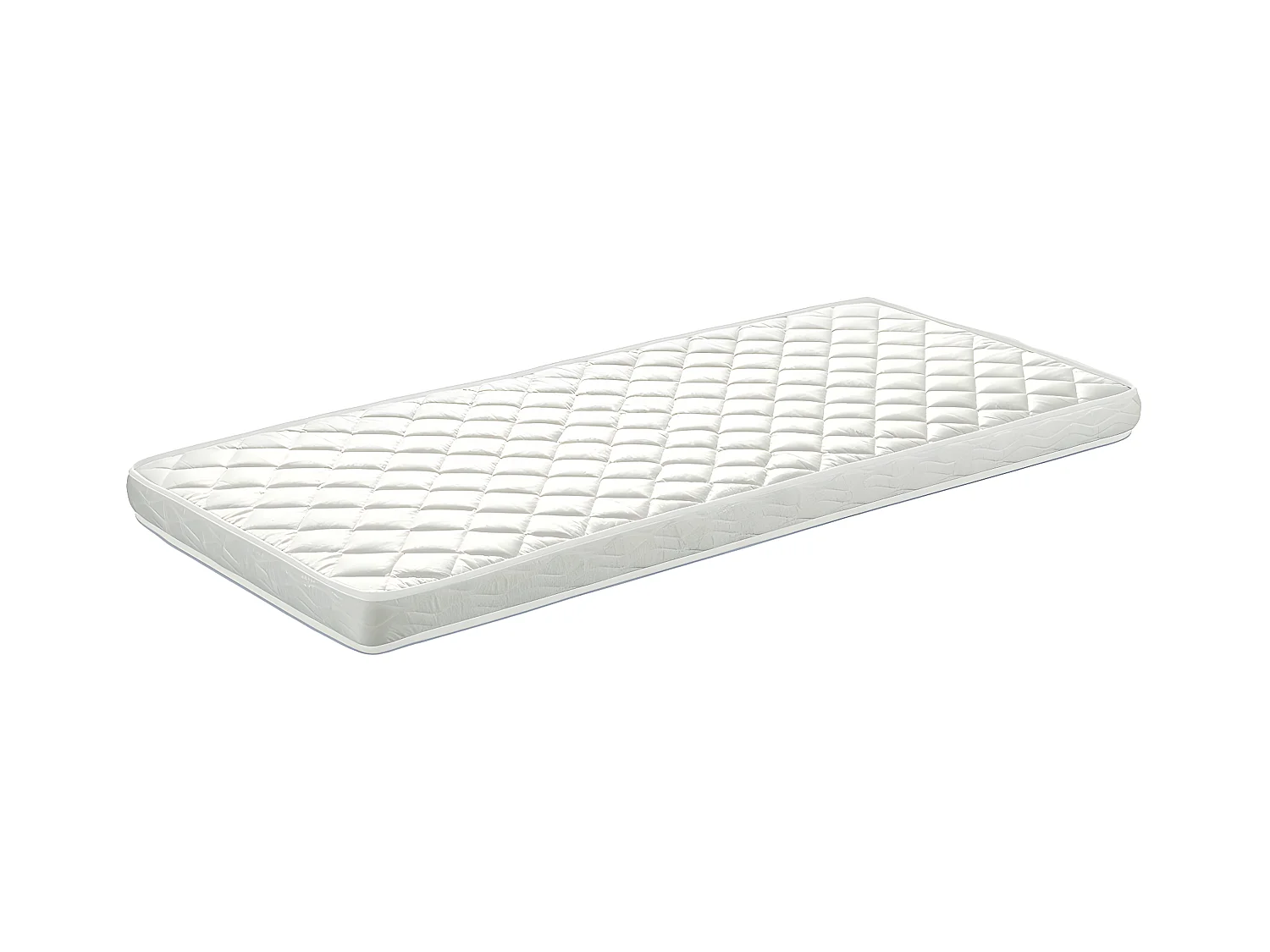 LAKA - Lit Maison 90x200cm Blanc + Sommier + Matelas